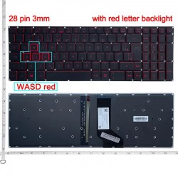Teclado português retroiluminado para Acer Nitro 5 AN515-51 AN515-52 AN515-53 AN515-41 AN515-42 AN515-31