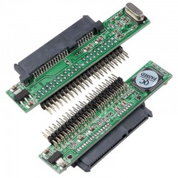 Adaptador Conversor SATA para IDE 2.5 Macho 44 Pinos 180 Graus para HDD e Leitores &Oacute;pticos