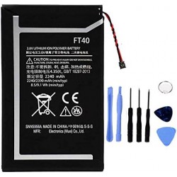 Bateria Compat&iacute;vel Motorola Moto E2 2ND Gen FT40 2390mAh com Kit de Ferramentas Inclu&iacute;do