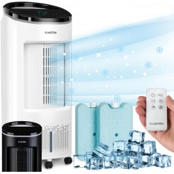 Climatizador port&aacute;til Klarstein IceWind Plus 4 em 1 65W com humidificador ventilador dep&oacute;sito 7L silencioso LED
