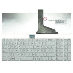 Teclado branco compat&iacute;vel Toshiba Satellite L850 C850 L950 L955 C855 com layout espanhol