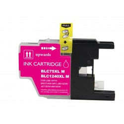 Cartucho de Tinta Magenta Compat&iacute;vel Brother LC-1220M LC-1240M LC-1280M 16.6ml Alta Capacidade para Impressoras DCP-J e MFC-J