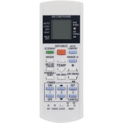 Comando de Substituição para Ar Condicionado Panasonic A75C3300, A75C3208, A75C3706, Sem Programação
