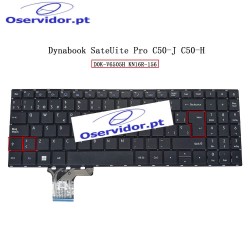 Teclado em Espanhol para Dynabook Satellite Pro C50-H, C50-J, D0K-V6505H, KN16R-156