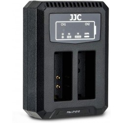 Carregador Duplo USB para Baterias Panasonic DMW-BLG10 e Leica BP-DC15 com Cabo Integrado