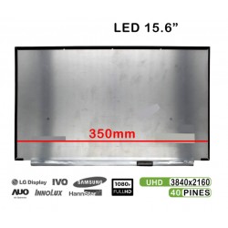 Ecrã LED 15.6 polegadas UHD 3840x2160 para portátil LP156UD3-SPB3 40 pinos compatível