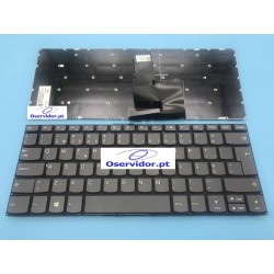 Teclado português preto para portátil Lenovo Flex 5-1470 e Flex 5-1570