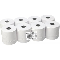 Pack 8 rolos papel térmico 80 x 60 x 12 mm sem BPA para impressoras de recibos e TPV