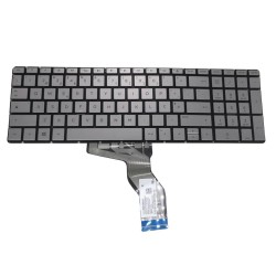 Teclado Portugu&ecirc;s PO para Port&aacute;til HP Home 15-bw Series - prateado, Sem Moldura