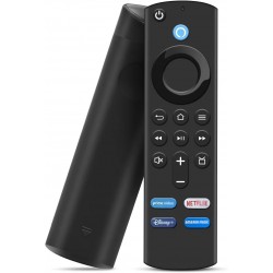 Controlo remoto de voz compat&iacute;vel com Smart TV A MZ 4K Max Lite Cube Stick terceira gera&ccedil;&atilde;o