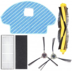 Kit Acess&oacute;rios de Substitui&ccedil;&atilde;o ECOVACS DEEBOT OZMO 930 e DG36 com Escovas, Filtro e Pano Microfibra