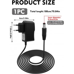 Carregador 26V 0.5A para Aspirador Hoover H-Free 100 200 300 500 700 800 Cabo 1.8m