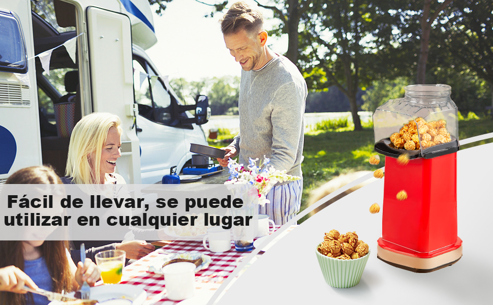 Máquina de pipocas de milho sem óleo de ar quente