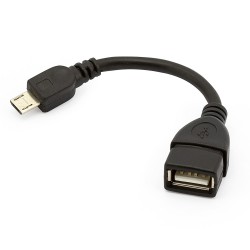 Adaptador USB Fêmea para MicroUSB Macho - OTG