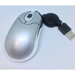 Rato Óptico com Fio retrátil