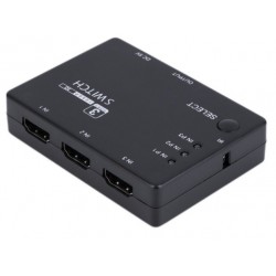 Switch/ Comutador HDMI com 3 Entradas e 1 Saída com comando