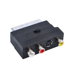 Adaptador SCART Macho para RCA Femea