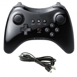 Comando sem fios para Wii U - Preto
