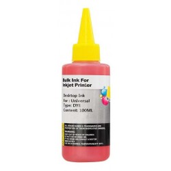 Recarga de tinta para tinteiros de impressoras Amarelo 100ml
