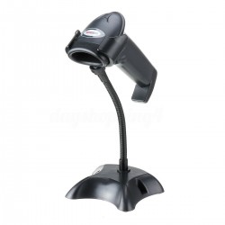 Suporte de mesa ou Bancada preto para Leitor de C&oacute;digo de Barras