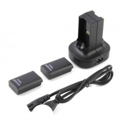 Base de Carregamento + 2 Baterias para Comando xbox 360