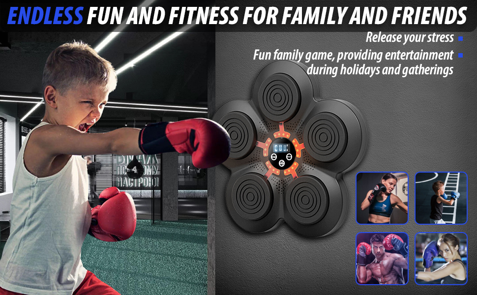 Máquina de boxe, boxer de música, boxe Smart Bluetooth, máquina de boxe musical