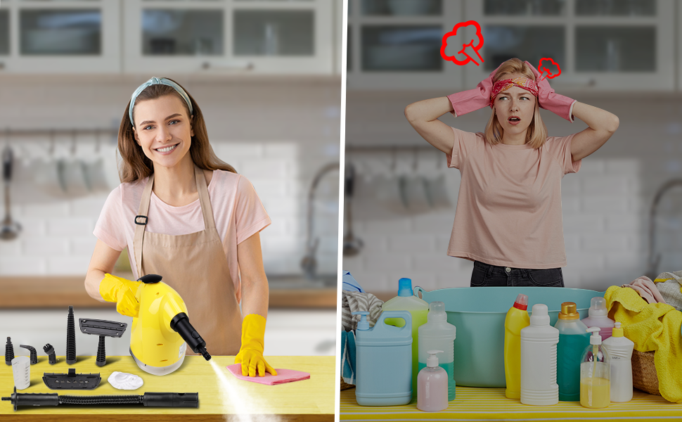 limpeza a vapor manual