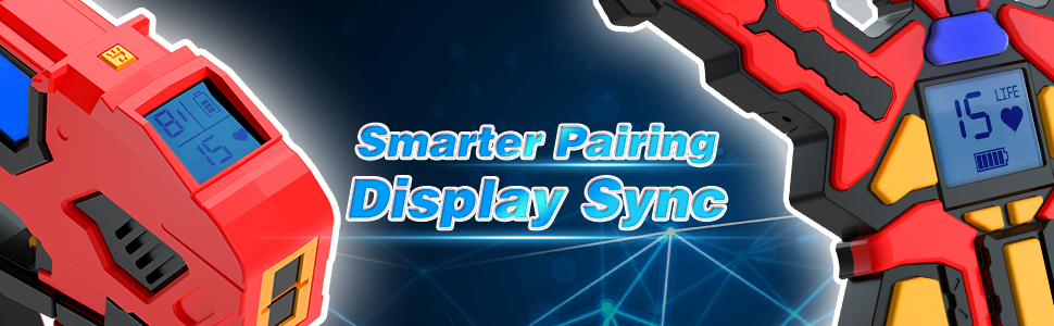 Pacote de 4 jogadores de etiquetas laser recarregáveis para meninos e meninas dos 6 aos 12 anos ou mais