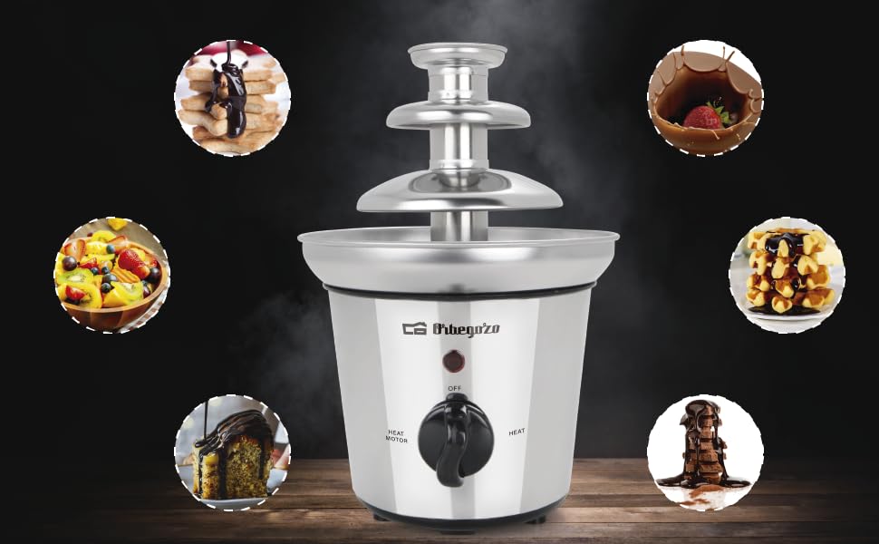 fonte de chocolate, chocolate, fondue de chocolate, fonte de chocolate orbegozo, orbegozo