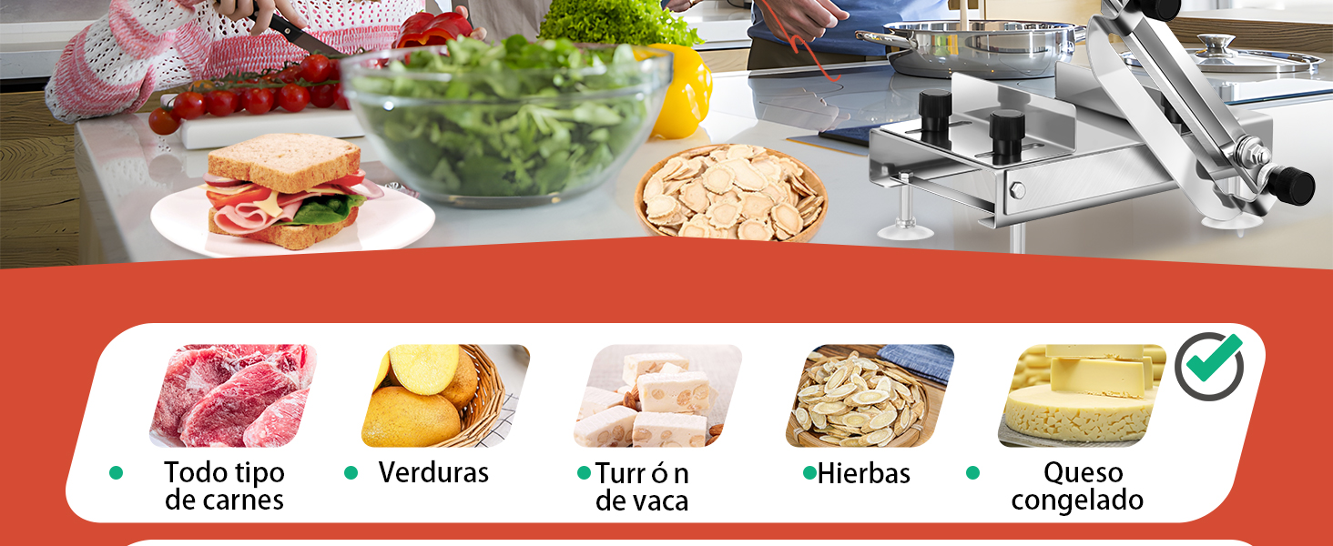 Cortadora de carne de cordero y buey